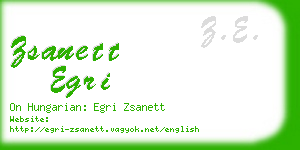 zsanett egri business card